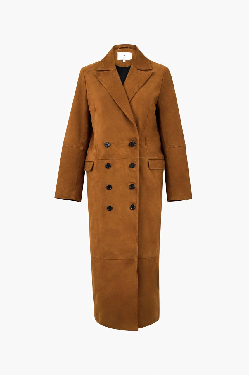 Camel Suede Coat