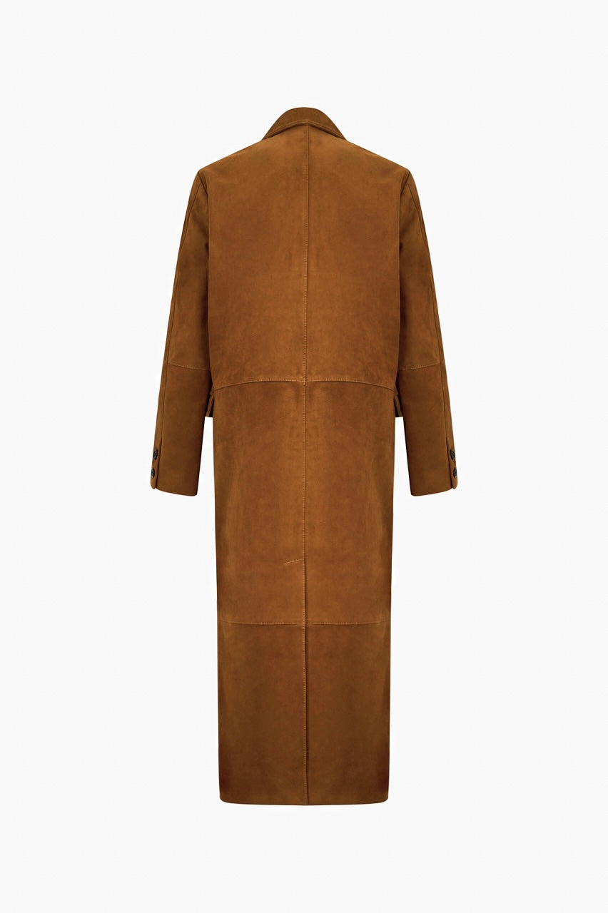 Camel Suede Coat