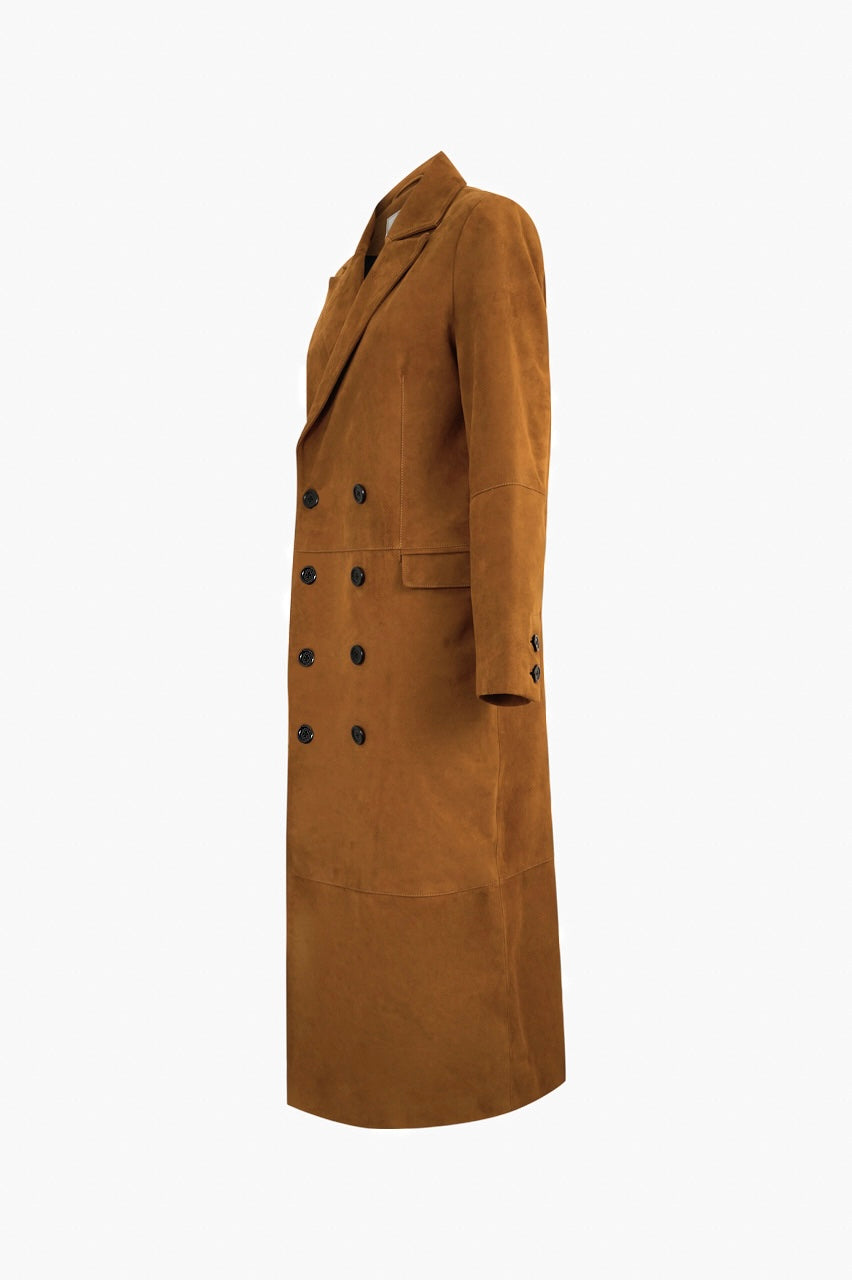 Camel Suede Coat
