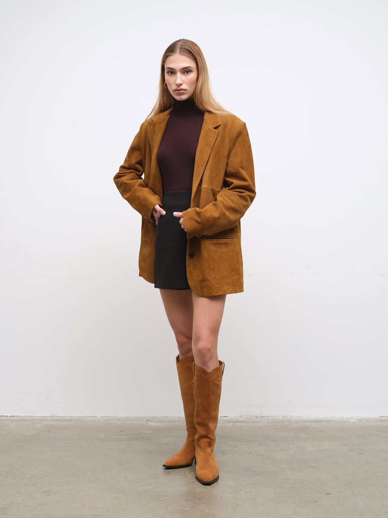 Camel Suede Blazer
