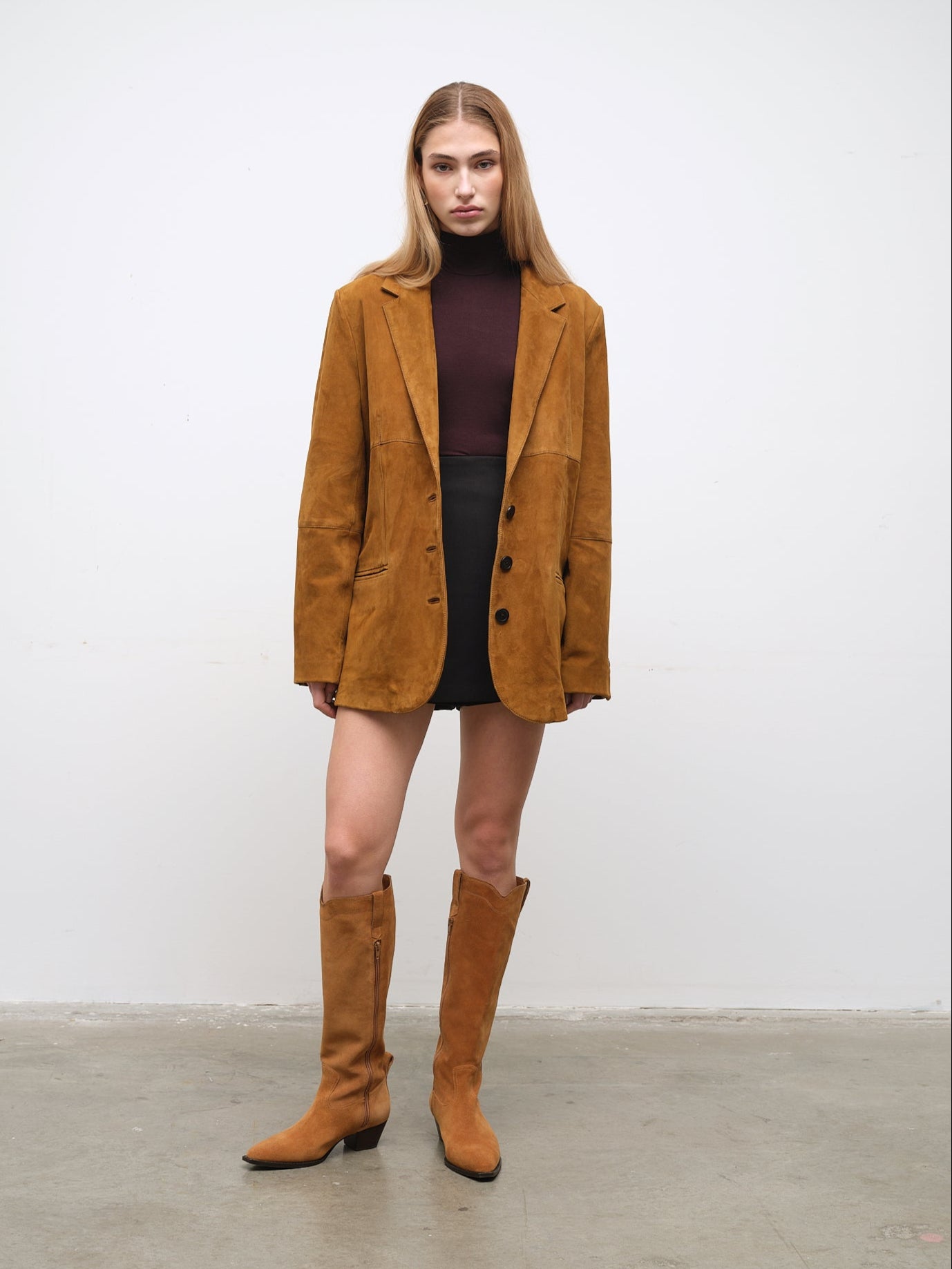 Camel Suede Blazer