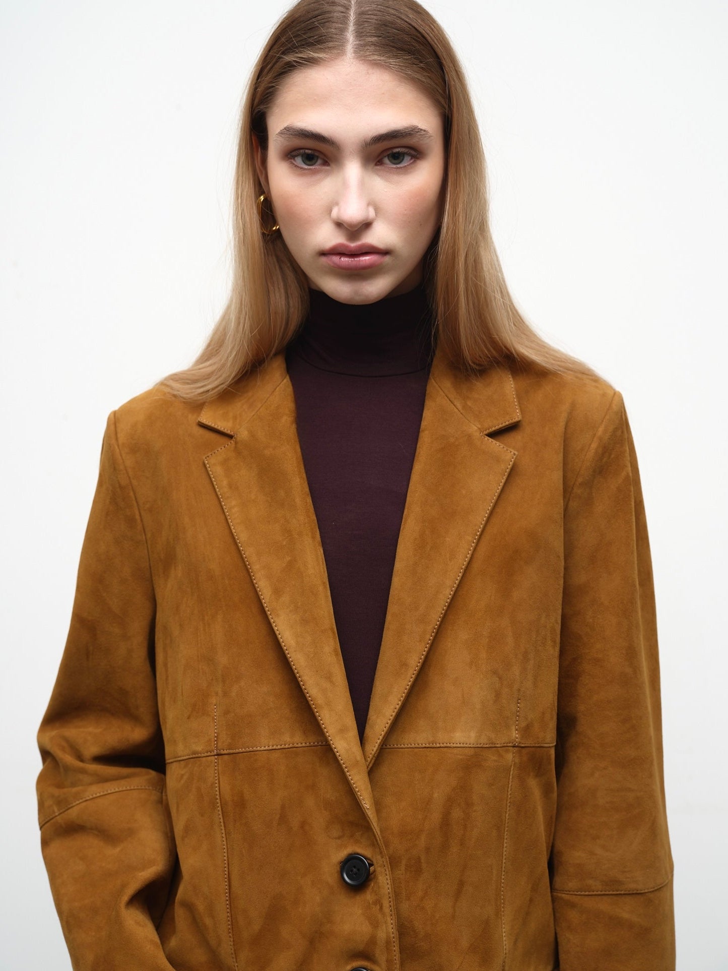 Camel Suede Blazer
