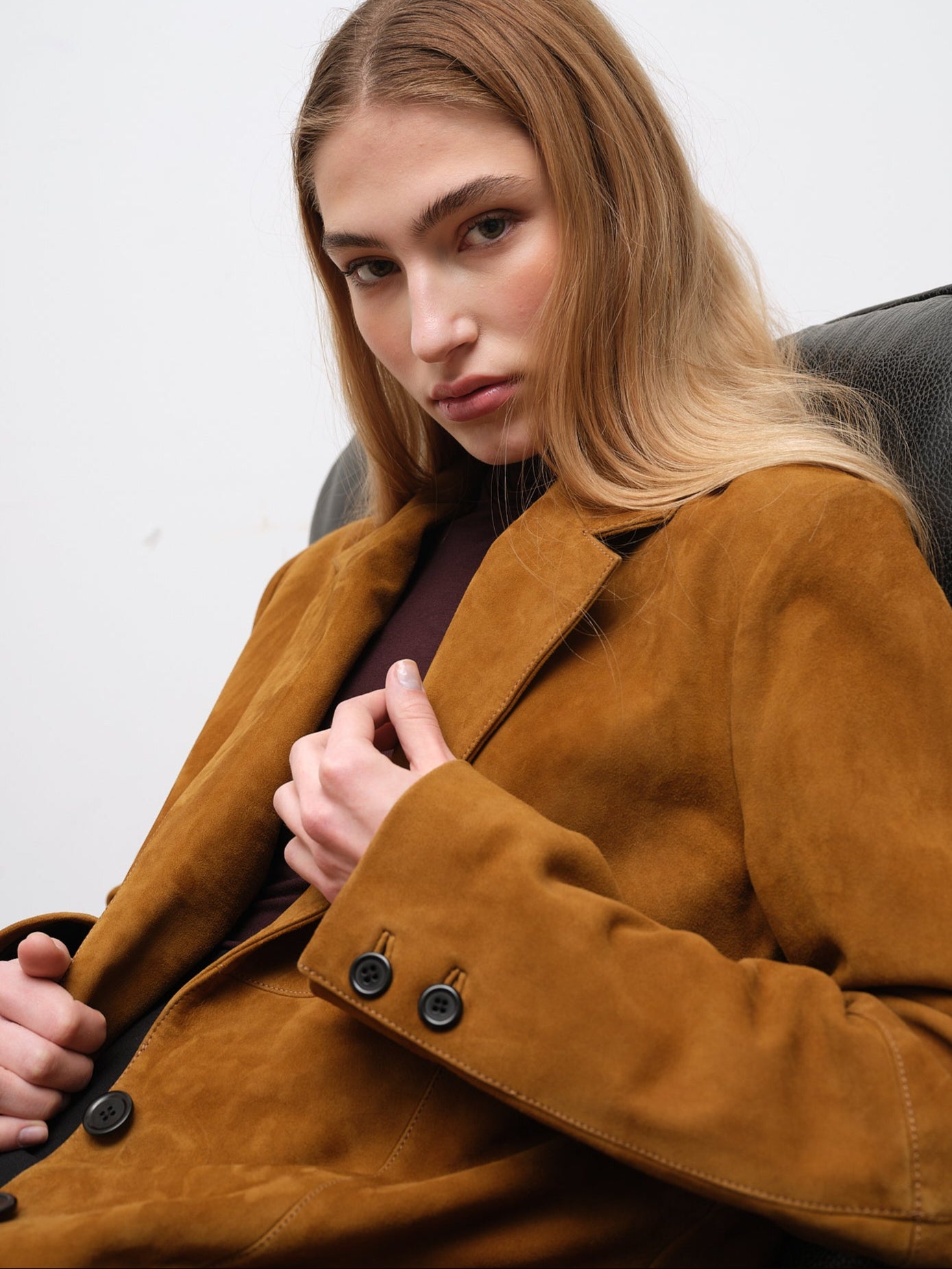 Camel Suede Blazer