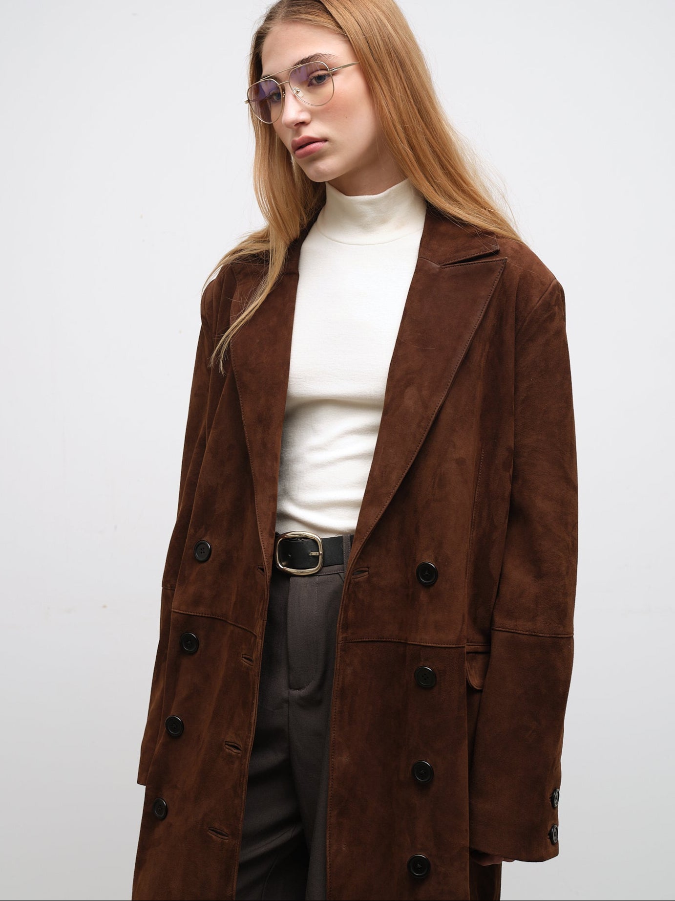 Espresso Suede Coat