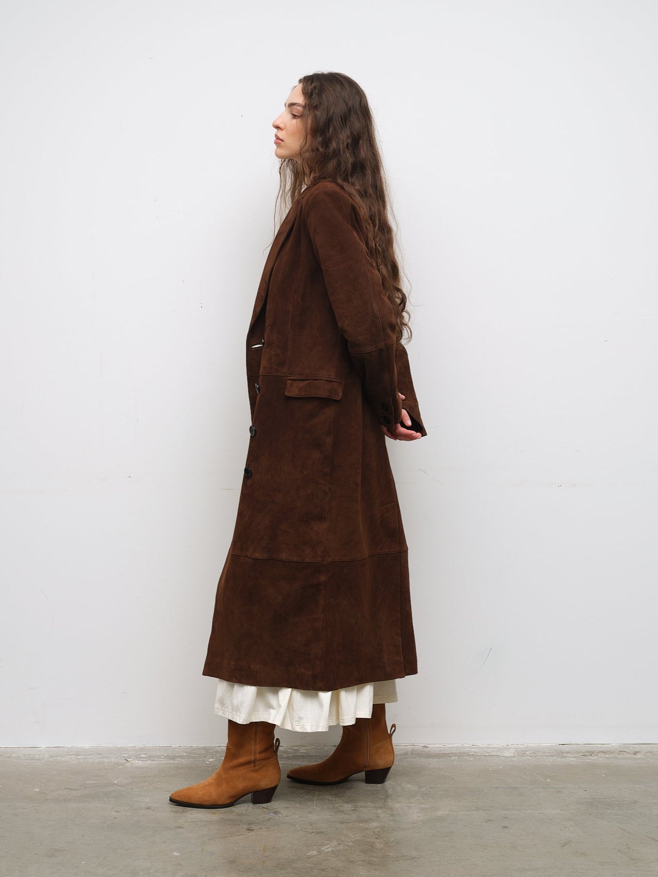 Espresso Suede Coat