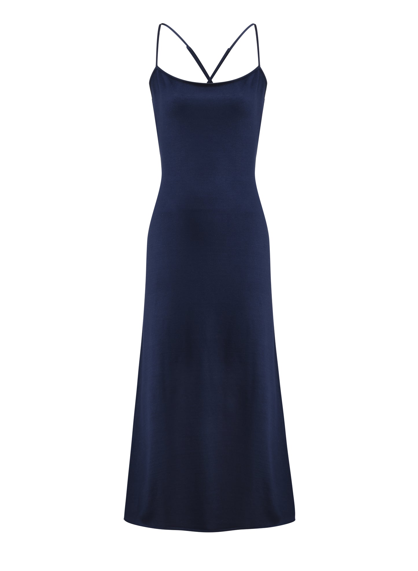 Navy Cloud Knit Dress