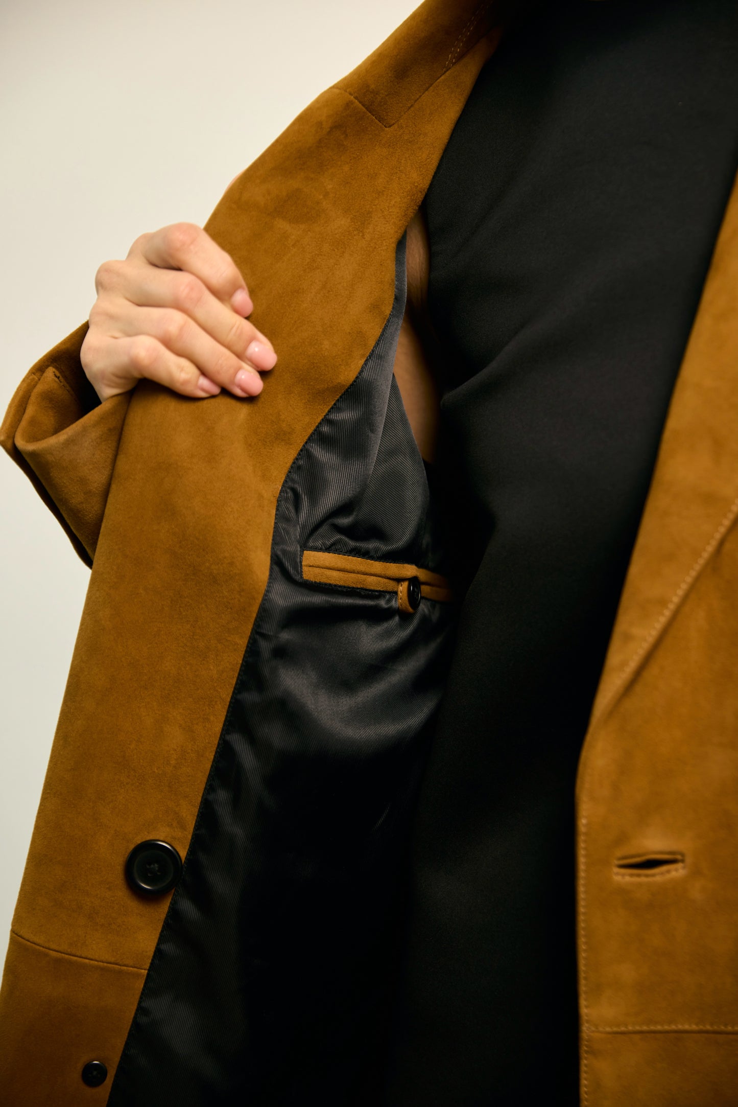 Camel Suede Coat