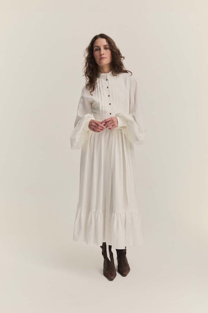 White Billow Dress