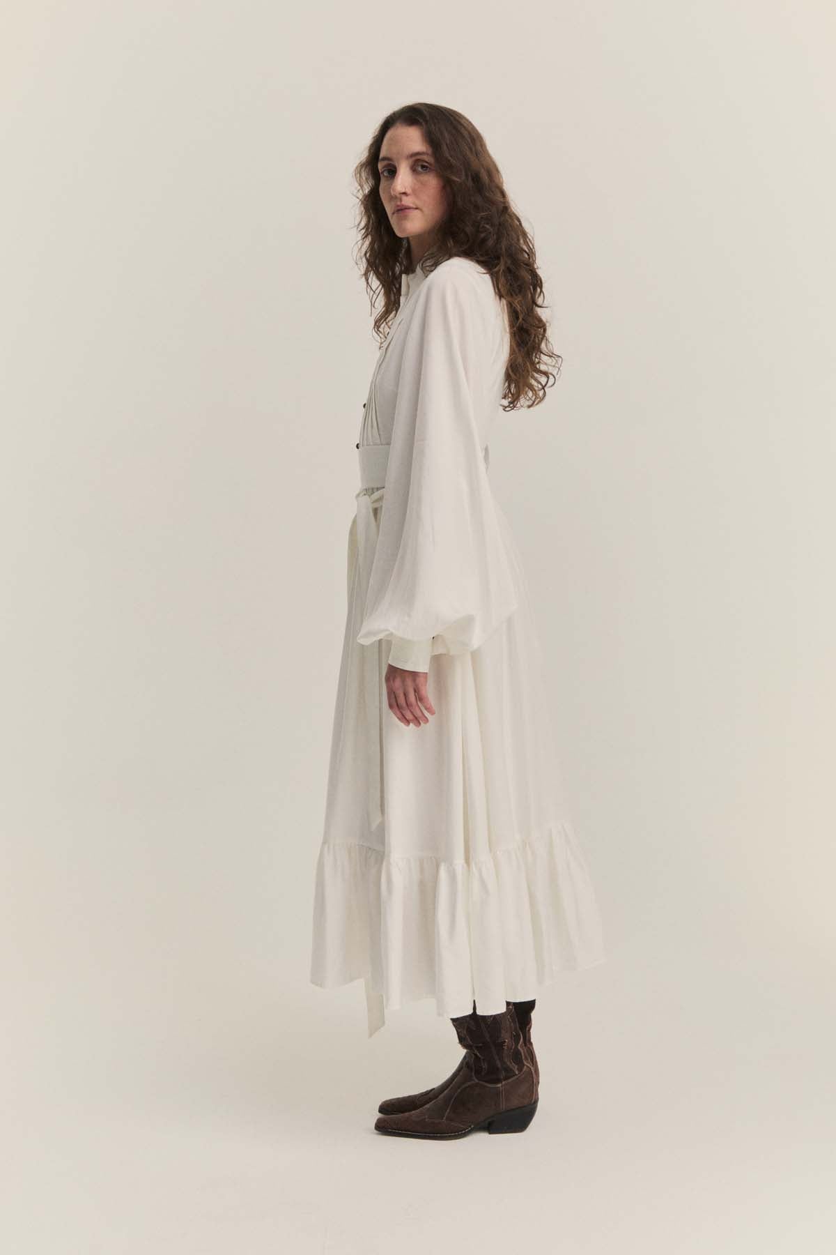 White Billow Dress