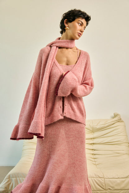 Blush Knit Scarf