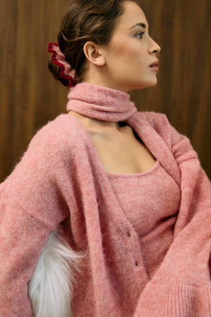 Blush Knit Scarf