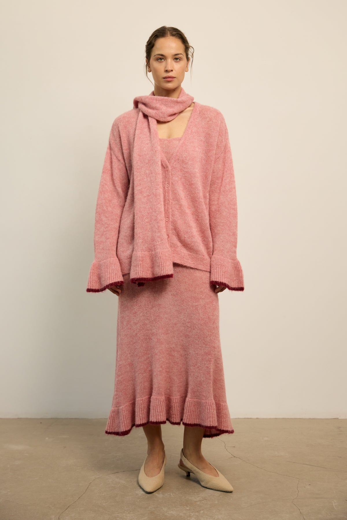 Blush Knit Scarf
