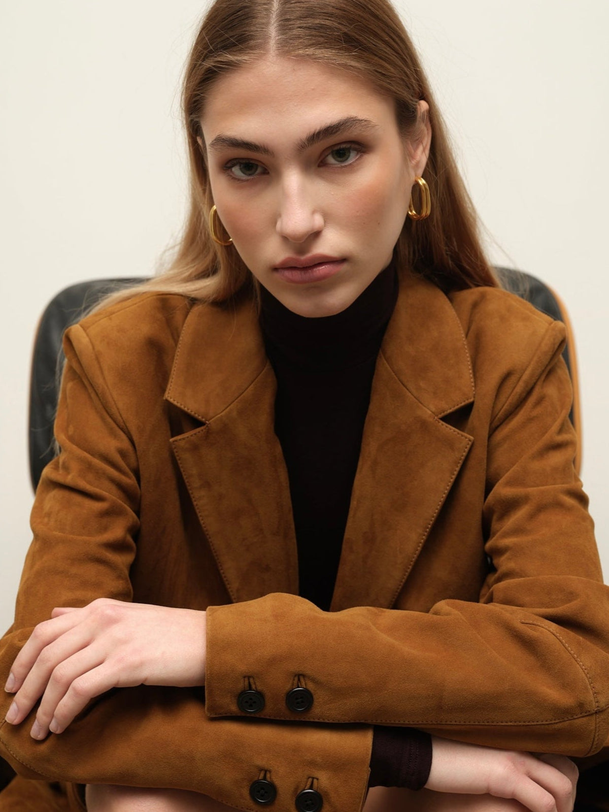 Camel Suede Blazer