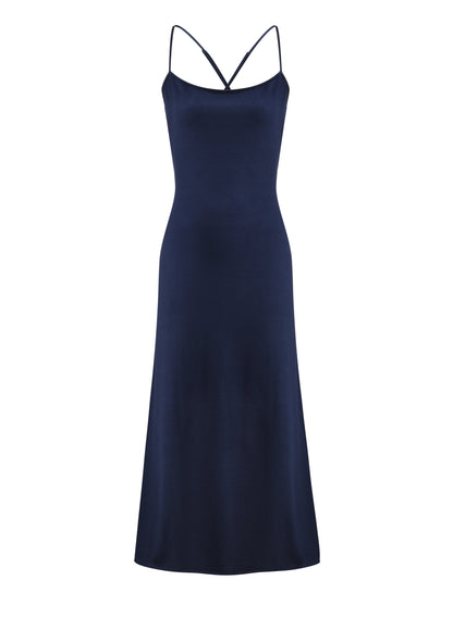 Navy Cloud Knit Dress